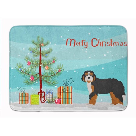 Carolines Treasures Bernedoodle Christmas Tree Machine Washable Memory Foam Mat CK3804RUG